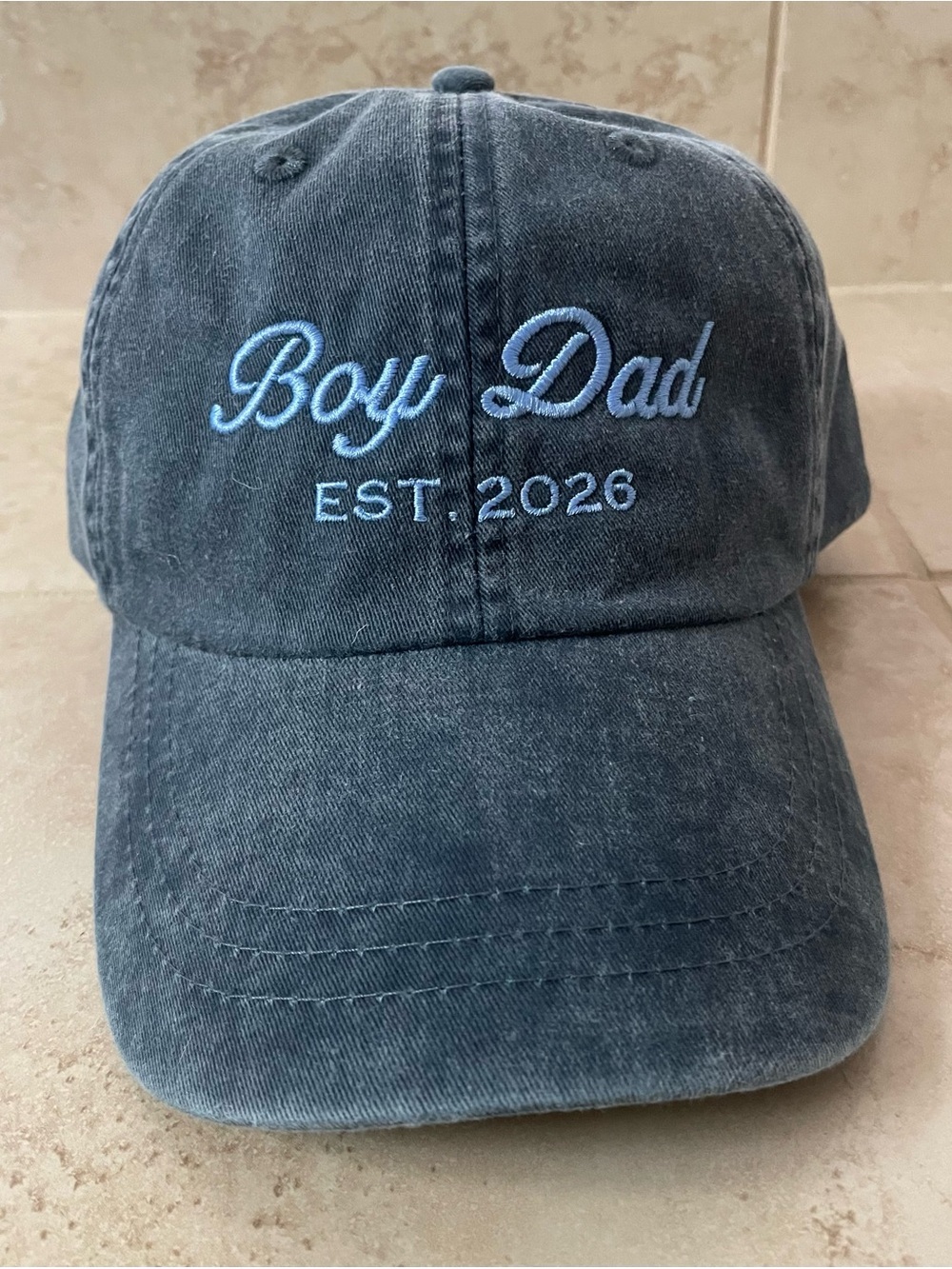 NEW Boy Dad Embroidered Baseball Cap - Navy